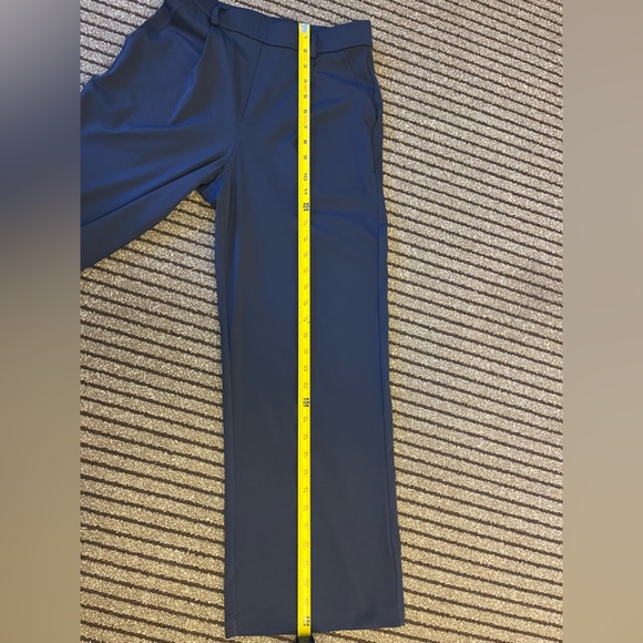 Halara Navy Wide Leg Pants Pleated Trousers Size S - Picture 6 of 10